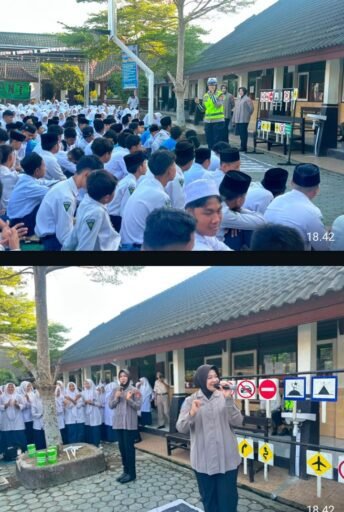 Dikmas Lantas Polda NTB Edukasi Pelajar MTsN 3 Mataram, Kesadaran Tatib Lantas Sejak Dini Dikmas Lantas Polda NTB Edukasi Pelajar MTsN 3 Mataram, Kesadaran Tatib Lantas Sejak Dini