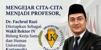 *MENGEJAR CITA‑CITA AKADEMIS MENJADI PROFESOR, SEBAGAI WAKIL REKTOR UNIVERSITAS KARTAMULIA*