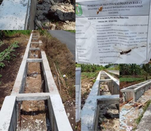 *INVESTIGASI ASWIN KALBAR: Turap Gang Bentasan Dua Dibangun Tanpa Saluran* *INVESTIGASI ASWIN KALBAR: Turap Gang Bentasan Dua Dibangun Tanpa Saluran*