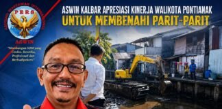 *ASWIN Kalbar Apresiasi Pembenahan Parit Tokaya*