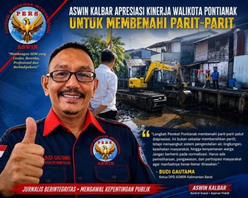 *ASWIN Kalbar Apresiasi Pembenahan Parit Tokaya* *ASWIN Kalbar Apresiasi Pembenahan Parit Tokaya*