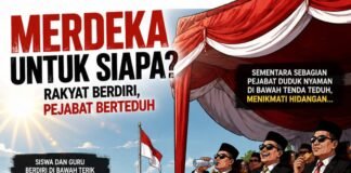 *MERDEKA UNTUK SIAPA?* ” *Ketika Rakyat Berdiri di Bawah Terik, Pejabat Duduk di Bawah Tenda*.”
