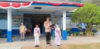Kapolsek SU II Pimpin Upacara di SMP Patra Mandiri 02, Sampaikan Pesan Tegas Soal Bullying, Rokok dan Narkoba