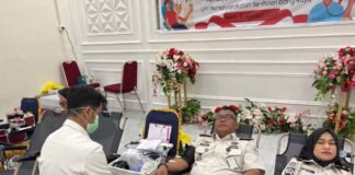 Semarak HUT Ke-81 RI, Pegawai Rutan Palembang Ikuti Donor Darah dan Pemeriksaan Kesehatan di LPKA Palembang