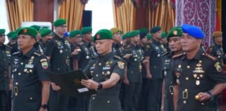Pangdam I/BB Pimpin Serah Terima Pejabat dan Tradisi Korps Pejabat Kodam I/BB