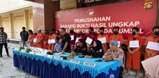 Polda Sumsel Musnahkan Narkotika, Tegaskan “Tidak Ada Toleransi” terhadap Peredaran Narkoba