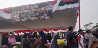 Sembako Murah Hadir Meriahkan Penutupan TMMD Reguler ke-129 Kodim 1208/Sambas