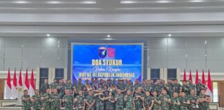 Sambut HUT ke-81 RI, Kodam XII/Tpr Gelar Doa Bersama untuk Keselamatan Bangsa