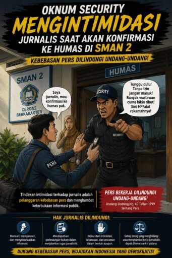 Wartawan Diduga Dapat Perlakuan Intimidatif dari Security Saat Kunjungan ke SMAN 2 Jember Wartawan Diduga Dapat Perlakuan Intimidatif dari Security Saat Kunjungan ke SMAN 2 Jember