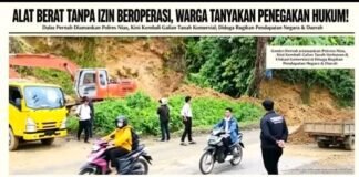 *”KETUA GBNN NIAS ANGKAT BICARA: ALAT BERAT TANPA IZIN BEROPERASI LAGI, DESAK KAPOLRES TINDAK TEGAS!”*
