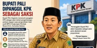 Bupati PALI Jalani Pemeriksaan KPK, Pemkab Tegaskan Kapasitasnya Sebagai Saksi