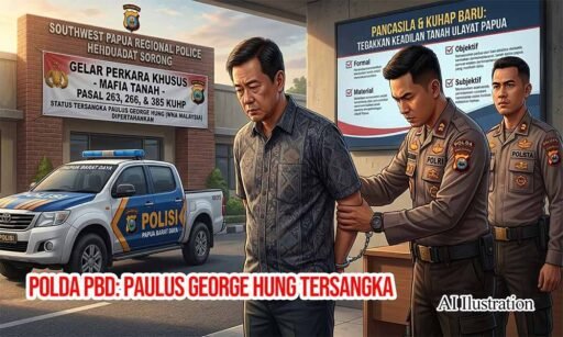 *Polda PBD Tegakkan Keadilan: Mafia Tanah Asal Malaysia, Paulus George Hung, Tetap Tersangka* *Polda PBD Tegakkan Keadilan: Mafia Tanah Asal Malaysia, Paulus George Hung, Tetap Tersangka*