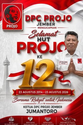 HUT ke-12, DPC Projo Jember Teguhkan Komitmen untuk Terus Bersama Rakyat HUT ke-12, DPC Projo Jember Teguhkan Komitmen untuk Terus Bersama Rakyat