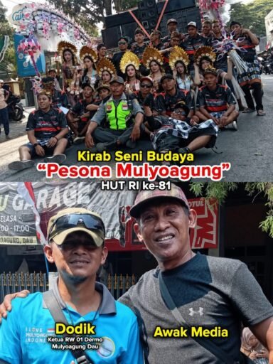 Antusiasme Warga Mulyoagung Dau Warnai Kirab Seni Budaya “Pesona Mulyoagung” dalam Rangka HUT RI ke-81 Antusiasme Warga Mulyoagung Dau Warnai Kirab Seni Budaya “Pesona Mulyoagung” dalam Rangka HUT RI ke-81