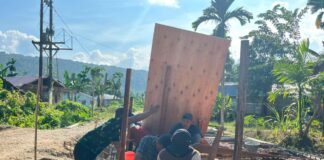 Satgas Karya Bakti TNI Terus Melanjutkan Pembangunan Jembatan Beton di Mehaga