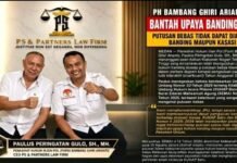 *JPU AJUKAN BANDING — PH BAMBANG GHIRI: BERTENTANGAN HUKUM!*