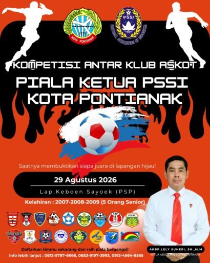 Kompetisi Sepak Bola Askot Akan Digelar Rebutkan Piala Ketua PSSI Kota Pontianak Kompetisi Sepak Bola Askot Akan Digelar Rebutkan Piala Ketua PSSI Kota Pontianak