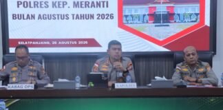 Anev Polres Meranti, Karhutla dan Pilkades Jadi Atensi Utama