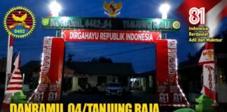 *Danramil 04/Tanjung Raja Raih Juara I Lomba Gapura Tingkat Koramil Jajaran Korem 044/Gapo*