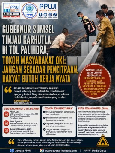*Gubernur Sumsel Tinjau Karhutla di Tol Palindra: Jangan Sekadar Pencitraan, Rakyat Butuh Kerja Nyata* *Gubernur Sumsel Tinjau Karhutla di Tol Palindra: Jangan Sekadar Pencitraan, Rakyat Butuh Kerja Nyata*