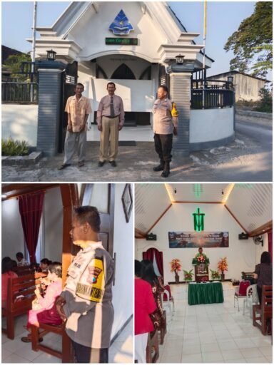 Personil Polsek Ngimbang Gelar Pengamanan Ibadah Minggu Pagi Di Gereja GKJTU Dan GJWI Desa Ngasemlemahbang Personil Polsek Ngimbang Gelar Pengamanan Ibadah Minggu Pagi Di Gereja GKJTU Dan GJWI Desa Ngasemlemahbang