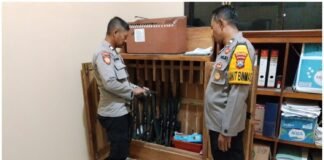Polsek Ngimbang Laksanakan Pengecekan Barang Inventaris dan Kebersihan Mapolsek Ngimbang