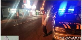 Personil Polsek Ngimbang Gencar Gelar Patroli Blue Light Guna Daya Cegah Dan Tangkal 4C Di Daerah Rawan