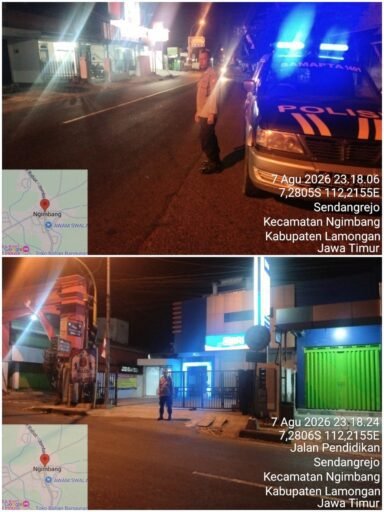 Personil Polsek Ngimbang Gencar Gelar Patroli Blue Light Guna Daya Cegah Dan Tangkal 4C Di Daerah Rawan Personil Polsek Ngimbang Gencar Gelar Patroli Blue Light Guna Daya Cegah Dan Tangkal 4C Di Daerah Rawan