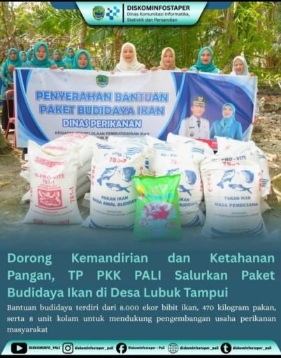 Sentuhan Dingin Ketua PKK PALI Dwi Septaria SE, Berdayakan Perempuan Lewat Sektor Perikanan Sentuhan Dingin Ketua PKK PALI Dwi Septaria SE, Berdayakan Perempuan Lewat Sektor Perikanan