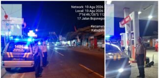 Personil Polsek Ngimbang Gencar Gelar Patroli Blue Light Guna Daya Cegah Dan Tangkal 4C Di Daerah Rawan
