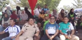 Deden Toha ST.M.Ip. Kades Manggungharja,Saksi 3-0 Point Ketat Tim Voli Putri Desa Ciheulang VS Putri Ciparay