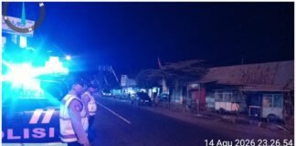 Personil Polsek Ngimbang Gencar Gelar Patroli Blue Light Guna Daya Cegah Dan Tangkal 4C Di Daerah Rawan