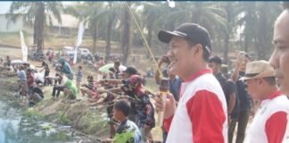 Bupati Asgianto Lepas Ratusan Peserta, Lomba Mancing HUT ke-81 RI di PALI Berlangsung Meriah dan Kebersamaan