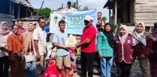 Instruksi Langsung Bupati PALI, Dinsos Segera Tangani Korban Kebakaran di Desa Curup Kec.Tanah Abang