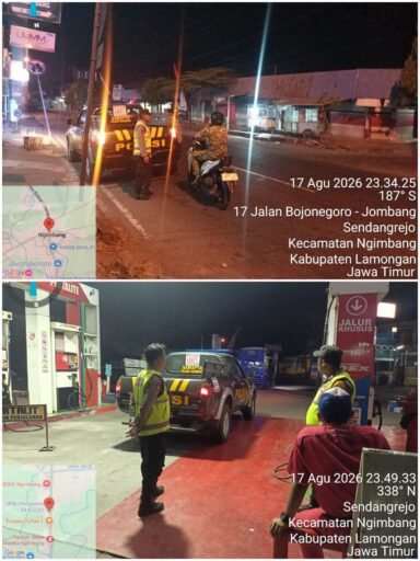 Polsek Ngimbang Gencar Gelar Patroli Blue Light Guna Daya Cegah Dan Tangkal 4C Di Daerah Rawan Polsek Ngimbang Gencar Gelar Patroli Blue Light Guna Daya Cegah Dan Tangkal 4C Di Daerah Rawan