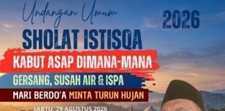 Kondisi Desa Kian Gersang KH Aman Rohman S.Q, S.ag. Imbau Warga Hadiri Sholat Istisqa di Ponpes Nurul Qur’an!