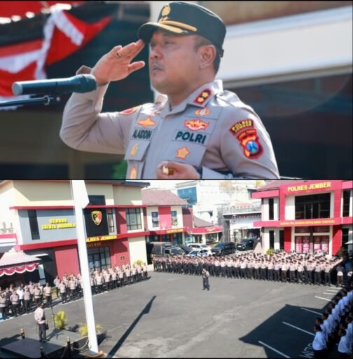 Polres Jember Gelar Apel Pasukan, Kapolres Tekankan Kesiapsiagaan dan Respons Cepat Jaga Kamtibmas Polres Jember Gelar Apel Pasukan, Kapolres Tekankan Kesiapsiagaan dan Respons Cepat Jaga Kamtibmas