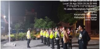 Polsek Ngimbang Gelar Patroli (KYRD) Gabungan Skala Besar, Antisipasi 3C hingga Balap Liar
