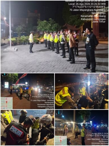 Polsek Ngimbang Gelar Patroli (KYRD) Gabungan Skala Besar, Antisipasi 3C hingga Balap Liar Polsek Ngimbang Gelar Patroli (KYRD) Gabungan Skala Besar, Antisipasi 3C hingga Balap Liar