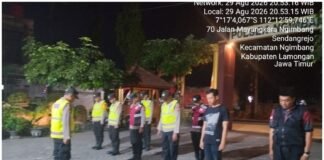 Polsek Ngimbang Gelar Patroli (KYRD) Gabungan Skala Besar, Antisipasi 3C hingga Balap Liar