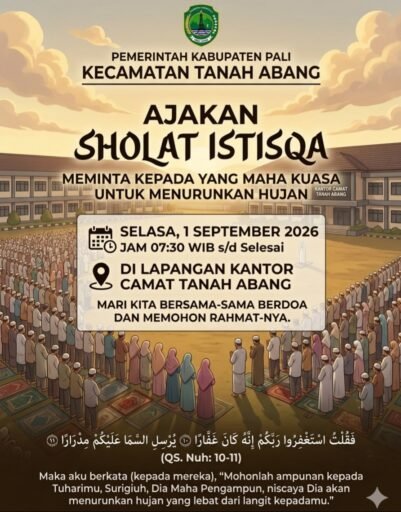 Ketuk Pintu Langit! Kecamatan Tanah Abang Ajak Masyarakat Gelar Sholat Istisqa Hadapi Kemarau Ekstrem! Ketuk Pintu Langit! Kecamatan Tanah Abang Ajak Masyarakat Gelar Sholat Istisqa Hadapi Kemarau Ekstrem!