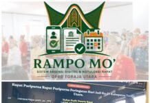 Kehadiran Peserta Sidang di DPRD Toraja Utara Dapat Dipantau Melalui Layanan RAMPO MO’
