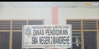 Dugaan korupsi dana bosp rp235,9 juta di sman 2 mandrehe, kepala sekolah yudison hia bungkam`