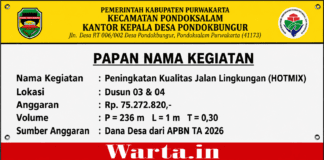 Ketua TPK: Pembangunan Jalan Lingkungan di Desa Pondokbungur Disambut Antusias Warga