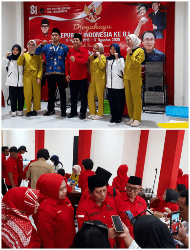 DPC PDI Perjuangan Purwakarta Gelar Upacara HUT ke-81 RI dan Donor Darah DPC PDI Perjuangan Purwakarta Gelar Upacara HUT ke-81 RI dan Donor Darah