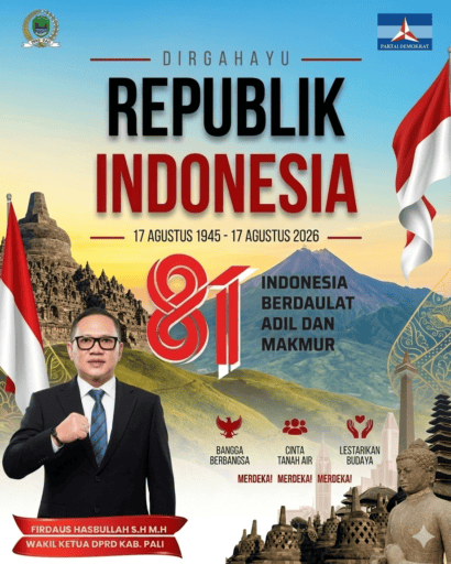 Firdaus Hasbullah., SH.,MH., Ajak Masyarakat PALI Maknai HUT RI ke-81 Menuju Indonesia Adil dan Makmur! Firdaus Hasbullah., SH.,MH., Ajak Masyarakat PALI Maknai HUT RI ke-81 Menuju Indonesia Adil dan Makmur!
