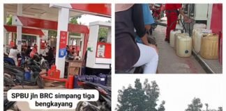 BBM Masuk Jerigen, Antrean Kendaraan Mengular: SPBU Jalan BRC Bengkayang Disorot