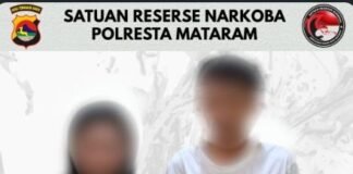 Sepasang Muda mudi Asal Bima Digerebeg di Kamar Kos Pagutan, Polisi Sita 7,74 Gram Sabu