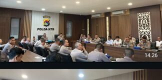 Rakor Bersama Mabes Polri, Polda NTB Matangkan BKO Personel Pengamanan MotoGP