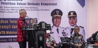 Buka Pelatihan Vokasi Berbasis Kompetensi, Sekda NTB Tekankan Kolaborasi Semua Pihak Harus Ditingkatkan